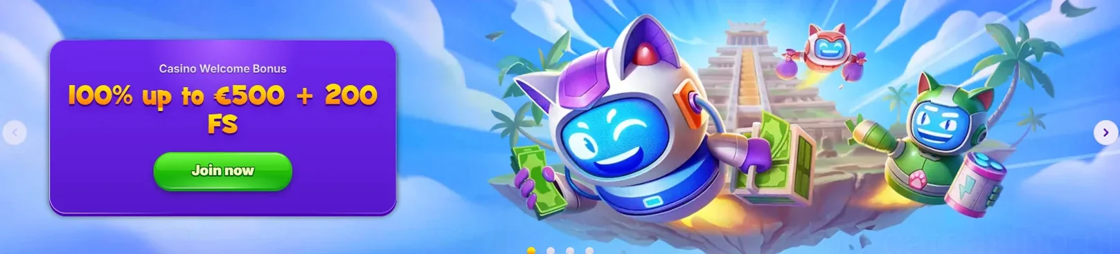 Robocat Casino Welkomstbonus